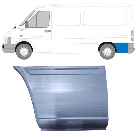 Painel de reparação da parte traseira do guarda-lamas traseiro para Volkswagen LT 1996-2005 / Esquerdo 13608