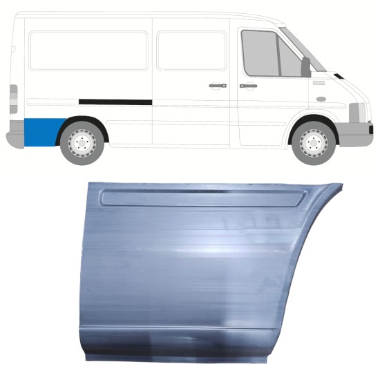 Painel de reparação da parte traseira do guarda-lamas traseiro para Volkswagen LT 1996-2005 / Direito 13471