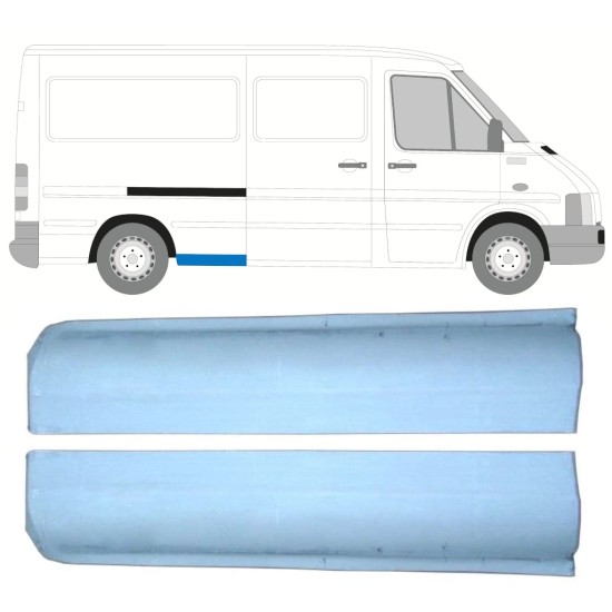 Painel de reparação da parte frontal do guarda-lamas traseiro para Volkswagen LT 1996-2005 / Esquerda+Direita / Conjunto 16548
