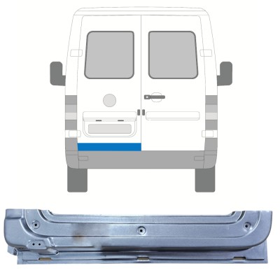 Painel de reparação das portas traseiras para Volkswagen LT 1996-2005 / Esquerdo 16590