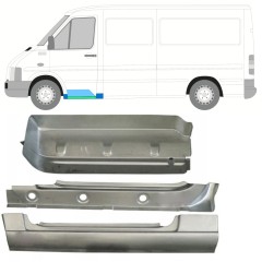 Painel de reparação interna da soleira com guarda-lamas e degrau dianteiro para Volkswagen LT 1996-2005 / Esquerdo 16572