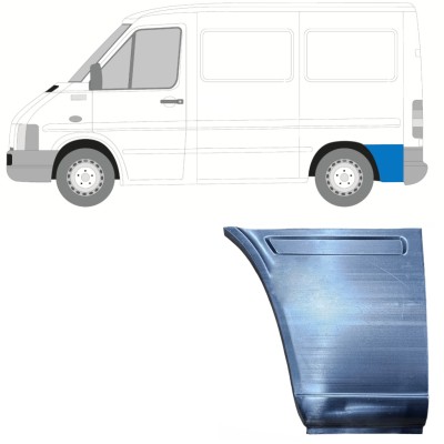 Painel de reparação da parte inferior do guarda-lamas traseiro atrás da roda para Volkswagen LT 1996-2005 / Esquerdo 13434