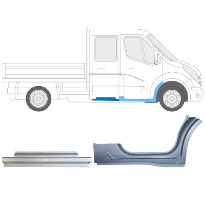 Kit de reparos para Renault Master 2010- / Direito / Cabine dupla / 14913