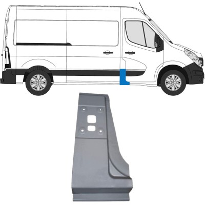 Painel de reparação do pilar para Nissan NV400 2010- / Direito 16920