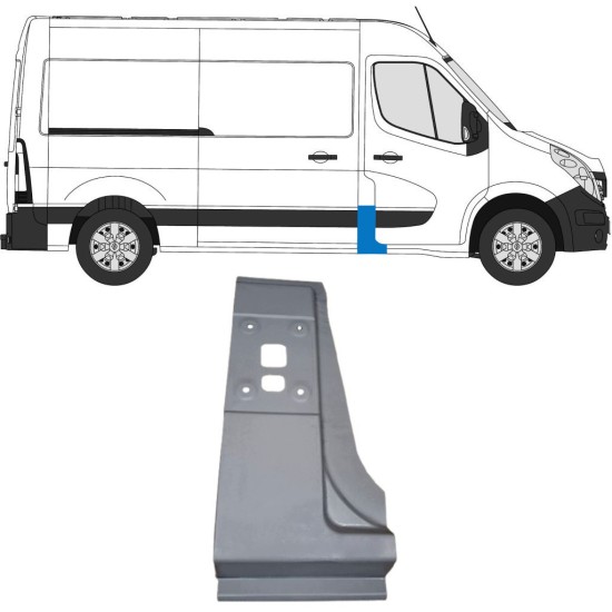 Painel de reparação do pilar para Opel Movano 2010-2021 / Direito 16918