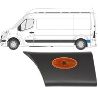 Moldura lateral do guarda-lamas traseiro com Luz para Opel Movano 2010-2021 / Esquerdo / Conjunto 13258