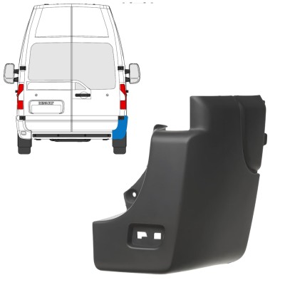 Canto do para-choque traseiro para Nissan NV400 2010- / Direito 17243