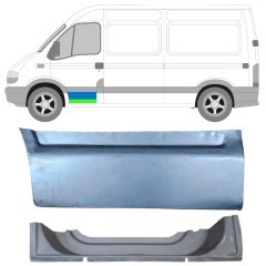 Painel de reparação interna e externa das portas dianteiras para Renault Master 1998-2010 / Esquerdo / Conjunto 16875