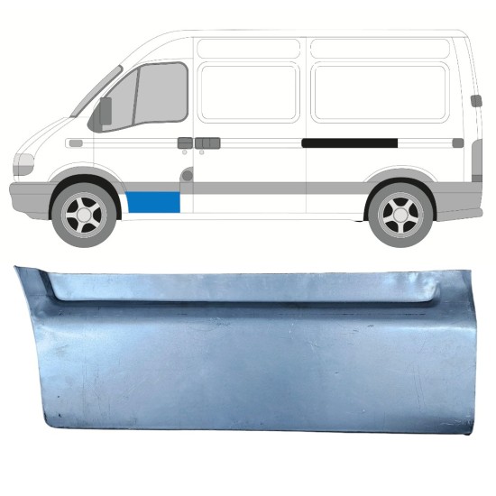 Painel de reparação das portas dianteiras para Renault Master 1998-2010 / Esquerdo 16008