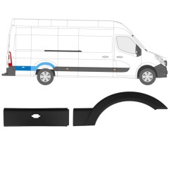 Moldura lateral para Opel Movano 2010-2021 / Direito / Conjunto 13282