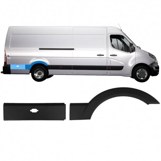 Moldura lateral para Renault Master 2010- / Direito / Conjunto 10920