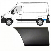 Moldura lateral traseira atrás da roda para Renault Master 2010- / SWB / Esquerdo /  8708