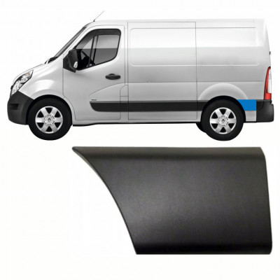 Moldura lateral traseira atrás da roda para Renault Master 2010- / SWB / Esquerdo /  8708