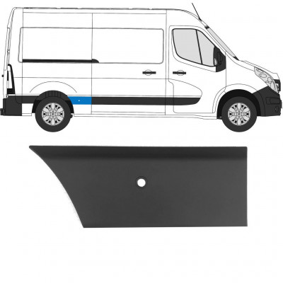 Moldura lateral com sensor de estacionamento para Renault Master 2010- / L2 / Direito 10924