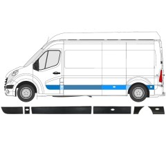 Conjunto de molduras para Opel Movano 2010-2021 / Esquerdo / 13919