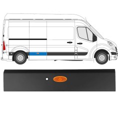 Moldura lateral com sensor de estacionamento para Renault Master 2010- / Direito / Conjunto 10912
