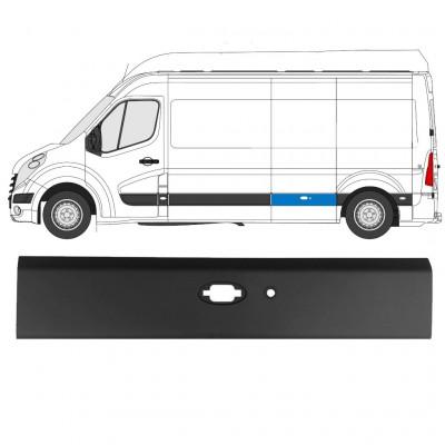 Moldura lateral com sensor de estacionamento para Renault Master 2010- / LWB / Esquerdo 10911