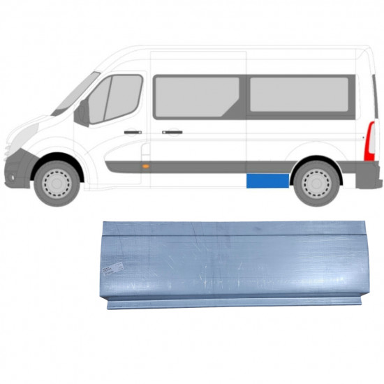 Painel de reparação do guarda-lamas traseiro para Renault Master 2010- / Esquerdo 8368