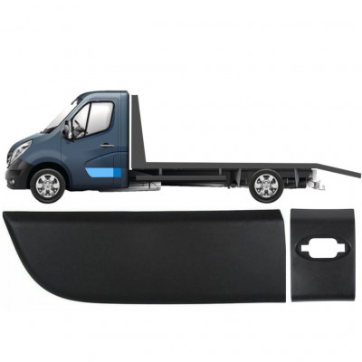 Conjunto de molduras laterais para cabine simples para Renault Master 2010- / Esquerdo /  10023