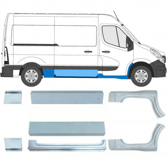 Kit de reparos para Renault Master 2010- / SWB /  10063