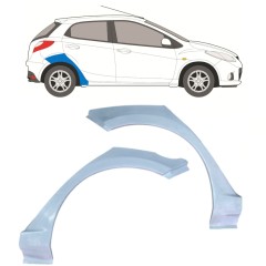 Painel de reparação do guarda-lamas traseiro para Mazda 2 2007-2014 / Esquerda+Direita / Conjunto 12641
