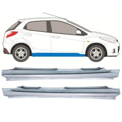 Soleira completa para Mazda 2 2007-2014 / Esquerda+Direita / Conjunto 12440