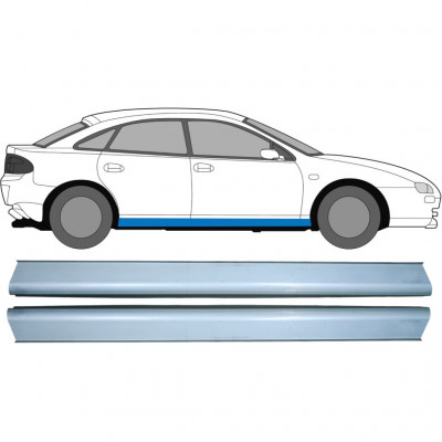 Painel de reparação da soleira para Mazda 323F 1994-1998 / Esquerda = Direita (simétrico) / Conjunto 10395