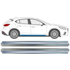 Painel de reparação da soleira para Mazda 3 2013-2019 / Esquerda+Direita / Conjunto 16345