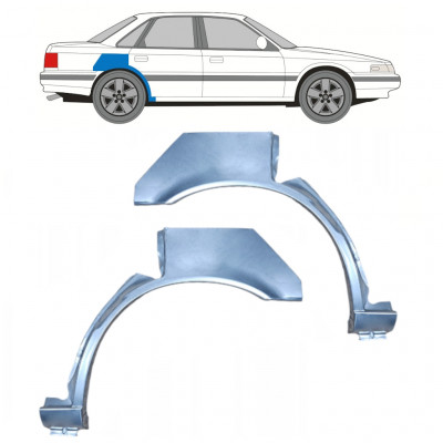 Painel de reparação do guarda-lamas traseiro para Mazda 626 1988-1992 / Esquerda+Direita / Conjunto 9894