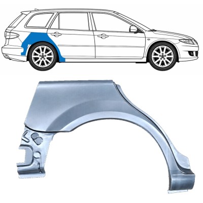 Painel de reparação do guarda-lamas traseiro para Mazda 6 GG GY 2002-2007 / Direito / COMBI 6133