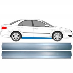 Painel de reparação da soleira para Mazda 6 GG GY 2002-2007 / Esquerda = Direita (simétrico) / Conjunto 9557