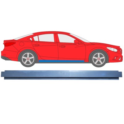 Painel de reparação interna da soleira para Mazda 6 2012-2024 / Esquerda = Direita (simétrico) 16980