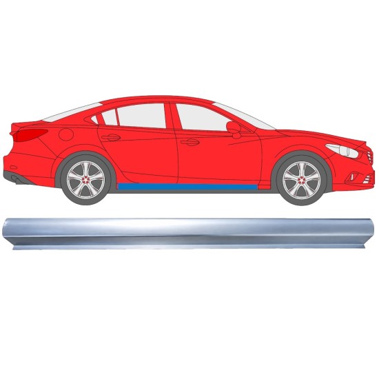 Painel de reparação da parte inferior da soleira para Mazda 6 2012-2024 / Direito 16977