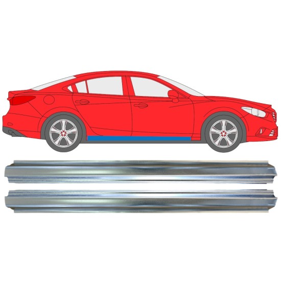 Painel de reparação da soleira para Mazda 6 2012-2024 / Esquerda+Direita / Conjunto 16348