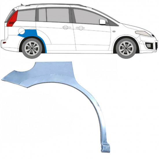 Painel de reparação do guarda-lamas traseiro para Mazda 5 2005-2010 / Direito 6687