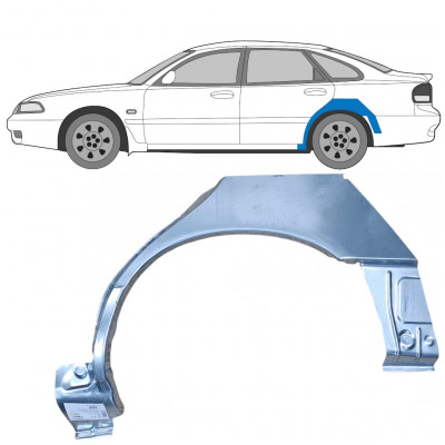 Painel de reparação do guarda-lamas traseiro para Mazda 626 1992-1997 / Esquerdo 9012