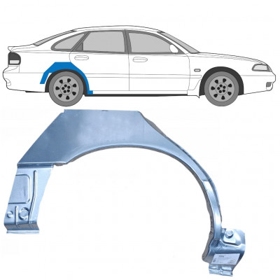 Painel de reparação do guarda-lamas traseiro para Mazda 626 1992-1997 / Direito 9011