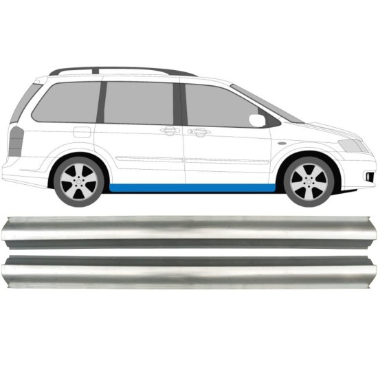 Painel de reparação da soleira para Mazda MPV 1999-2006 / Esquerda = Direita (simétrico) / Conjunto 10437