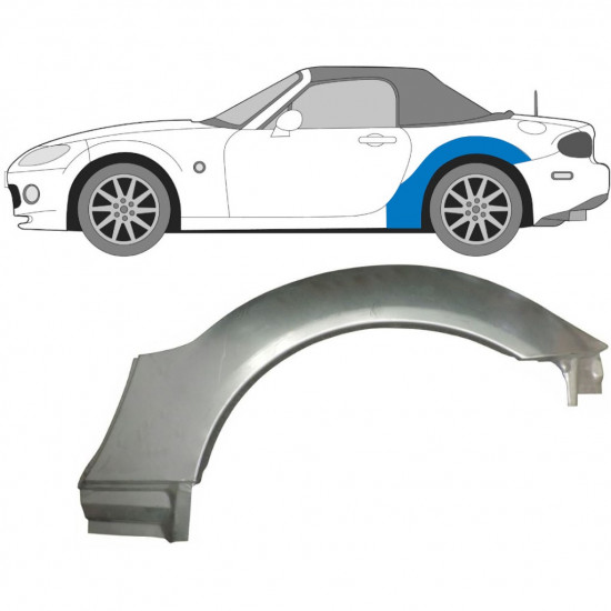 Painel de reparação do guarda-lamas traseiro para Mazda MX-5 2005-2014 / Esquerdo 9131