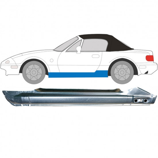 Soleira completa para Mazda MX-5 1989-1998 / Esquerdo 6697