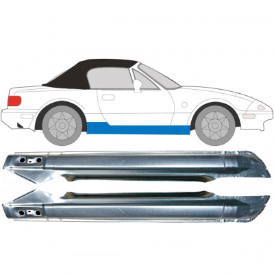 Soleira completa para Mazda MX-5 1989-1998 / Esquerda+Direita / Conjunto 9444