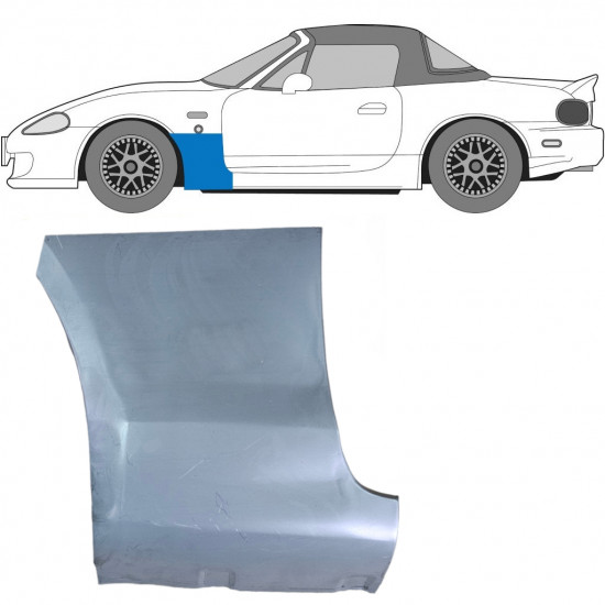 Painel de reparação do guarda-lamas dianteiro para Mazda MX-5 1998-2005 / Esquerdo 6700