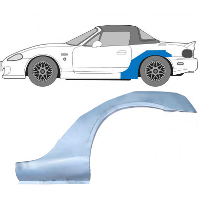 Painel de reparação do guarda-lamas traseiro para Mazda MX-5 1998-2005 NB / Esquerdo 8032