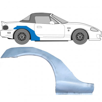 Painel de reparação do guarda-lamas traseiro para Mazda MX-5 1998-2005 NB / Direito 8031