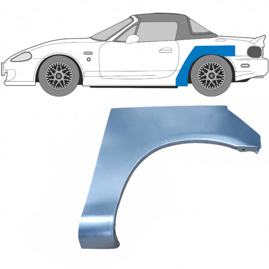 Painel de reparação do guarda-lamas traseiro para Mazda MX-5 1998-2005 / Esquerdo 5931