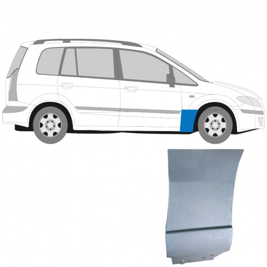 Painel de reparação do guarda-lamas dianteiro para Mazda Premacy 1999-2005 / Direito 8829