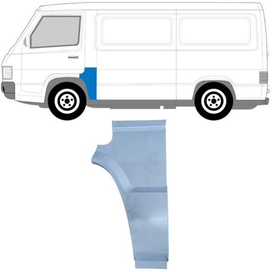 Painel de reparação do pilar para Mercedes MB 100 1988-1996 / Esquerdo 16938