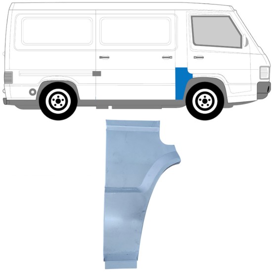 Painel de reparação do pilar para Mercedes MB 100 1988-1996 / Direito 16937