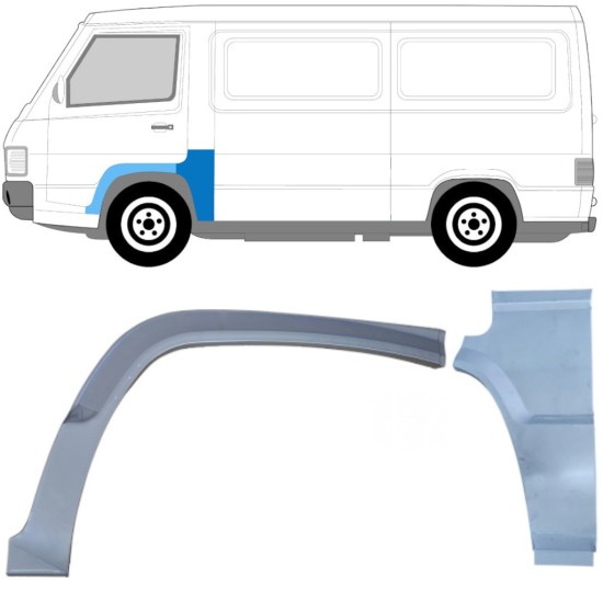 Kit de reparos para Mercedes MB 100 1988-1996 / Esquerdo / 16966