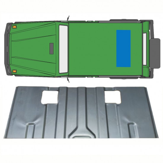 Painel de reparação do assoalho traseiro para Mercedes G-Class 1979- 8385